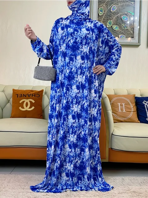 Vhersily Robes D'été Femmes En Coton, Vêtements De Printemps 2025, Robe Musulmane Aïd Pour Femmes Abayas Caftan Islam Couleur Unie Dubaï Arabe Modeste Robe Longue Légère Respirante Linge De Nuit