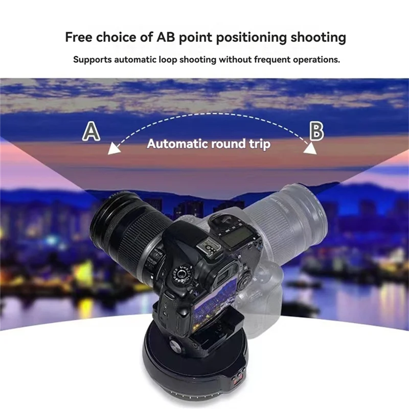 

Dual-Axis Panoramic Gimbal 360-Degree Electric Remote Control Smart Gimbal Forsports Camera 9-Speed Adjustable