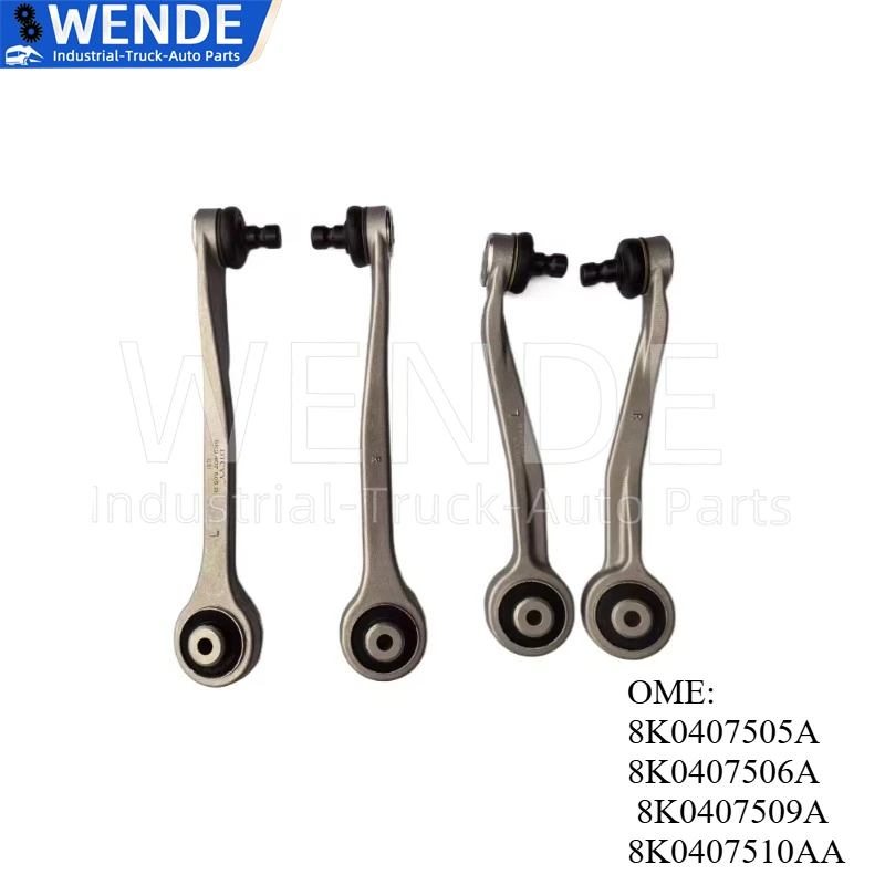 

4PCS 8K0407505A 8K0407506A 8K0407509A 8K0407510AA Automobile Control Arm Front Suspension Parts for Audi A4 A5 A6 A8 B8 Q5 C7