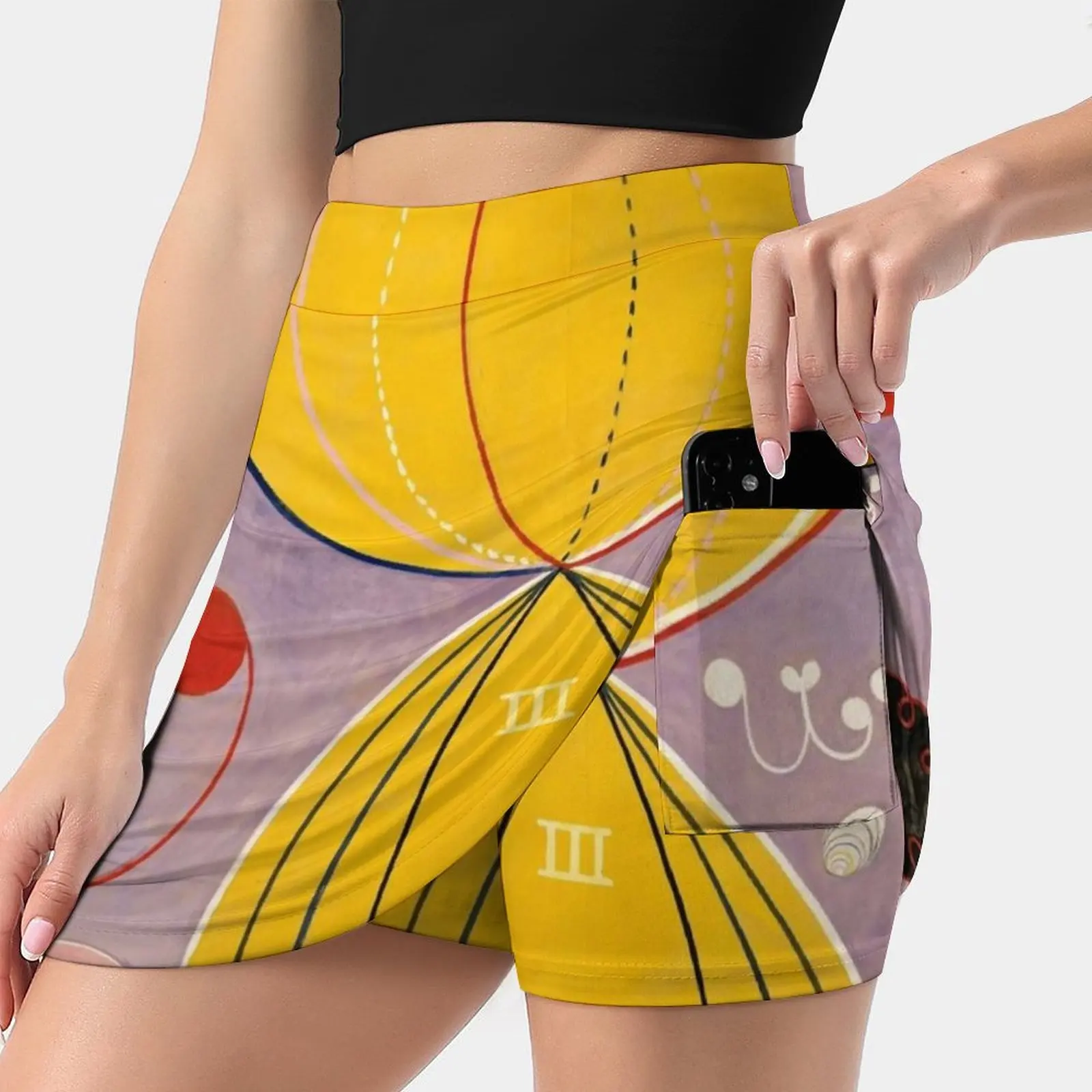 The Ten Largest , Group Iv , No.7 By Hilma Af Klint Women's skirt With Hide Pocket Tennis Skirt Golf Skirts Badminton Skirts