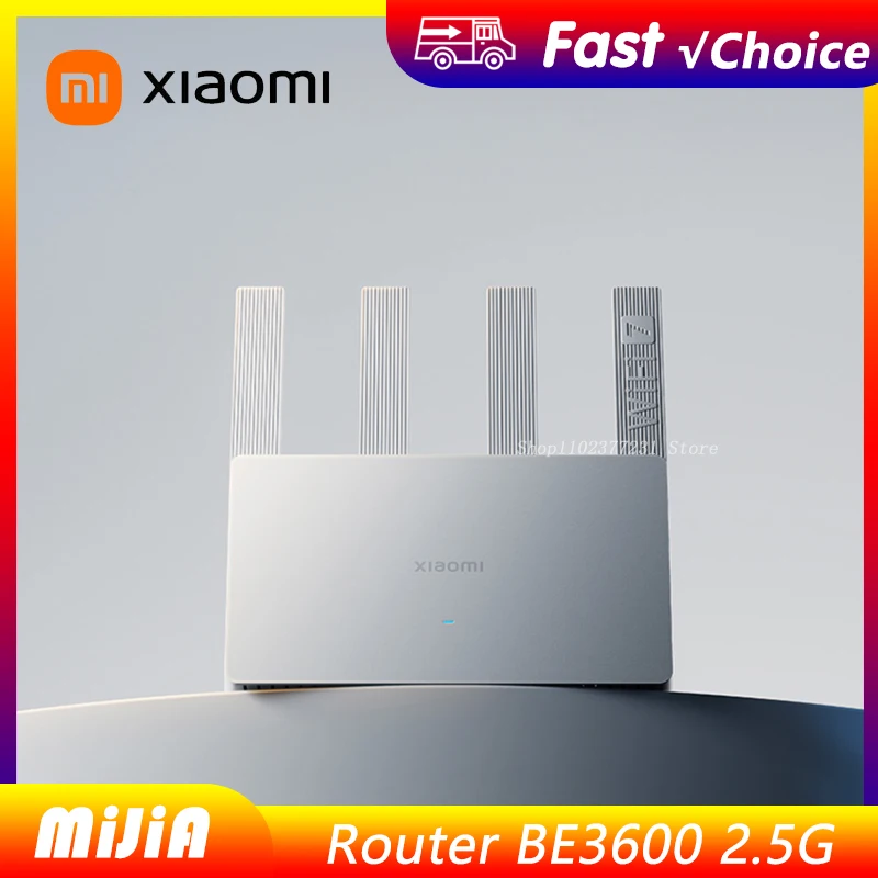 Xiaomi BE3600 WiFi7 Router Dual Band 574Mbps 3600Mbps 4 Gigabit Poorten MU-MIMO Beamforming Hoge Snelheid 2.5G WAN LAN Stabiel