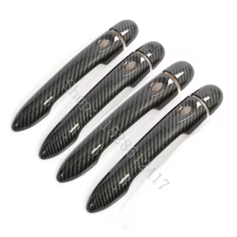 لرينو كابتور كابتور سامسونج QM3 2013 ~ 2020 ألياف الكربون نمط غطاء مقبض باب السيارة اكسسوارات التصميم