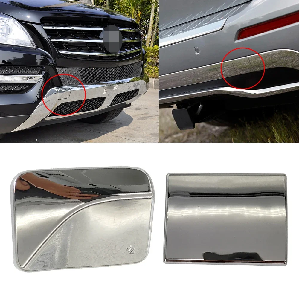 

For Mercedes Benz ML Class W166 Front and Rear Tow Hook Cover Plate Front and Rear Bumper Trailer Hole Cover 2012-2015
