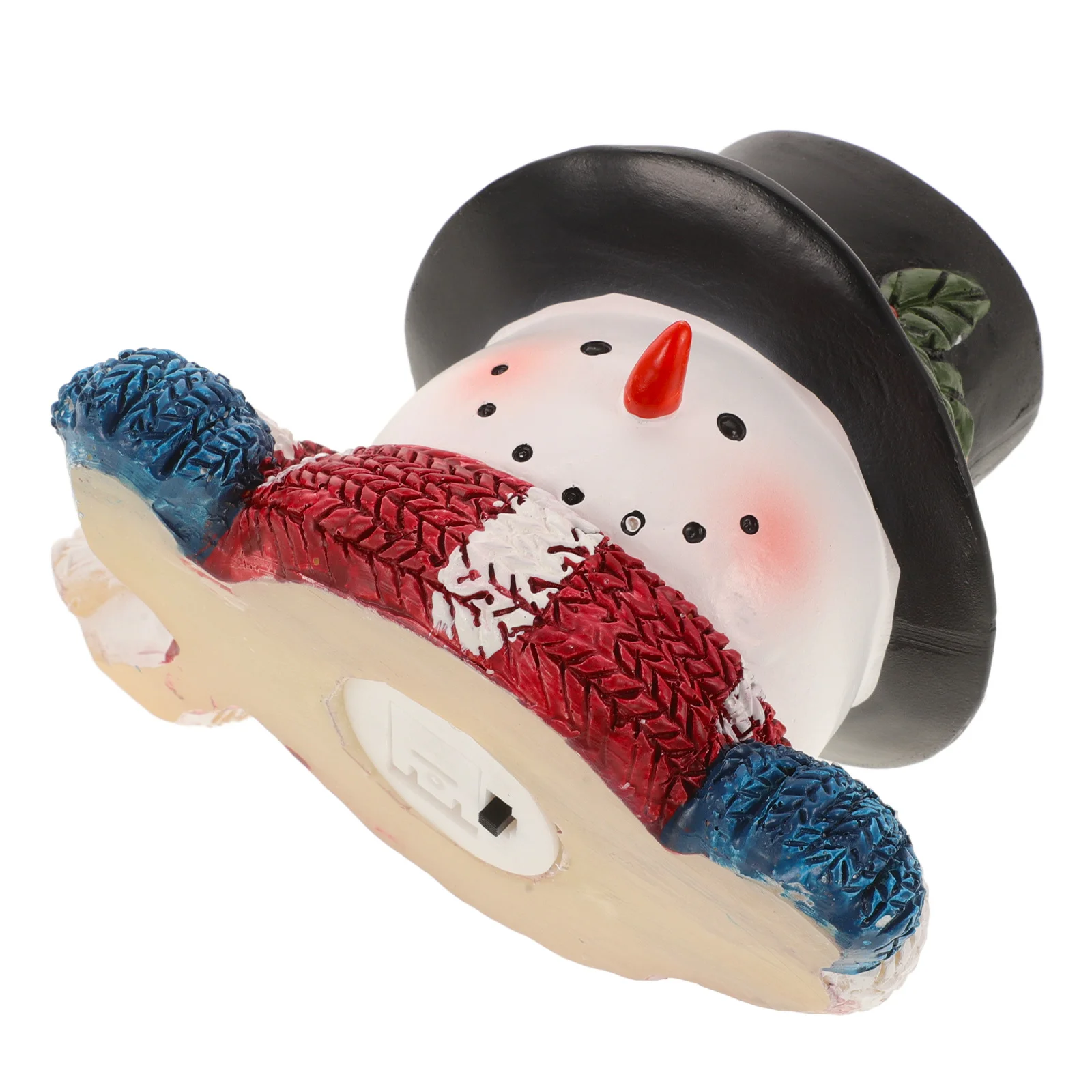 

Small Christmas Resin Snowman Bust Decoration Winter Snowman Decor Xmas Party Favor Mini Resin Sculpture Christmas Statue