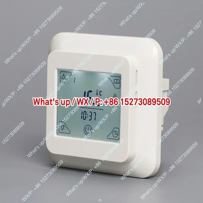 LCD intelligent thermostat touch screen weekly programming 16A electric heating switch panel V8 electric floor heating