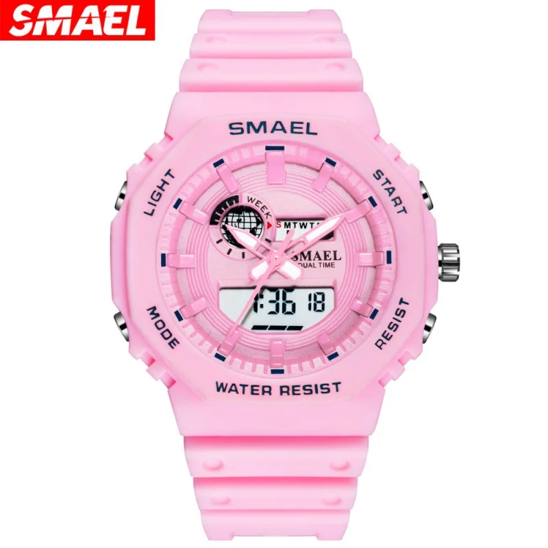 Smael 8037 Electronic Watch Female Student Good-looking Candy Color Waterproof Multifunctional Electronic Watch