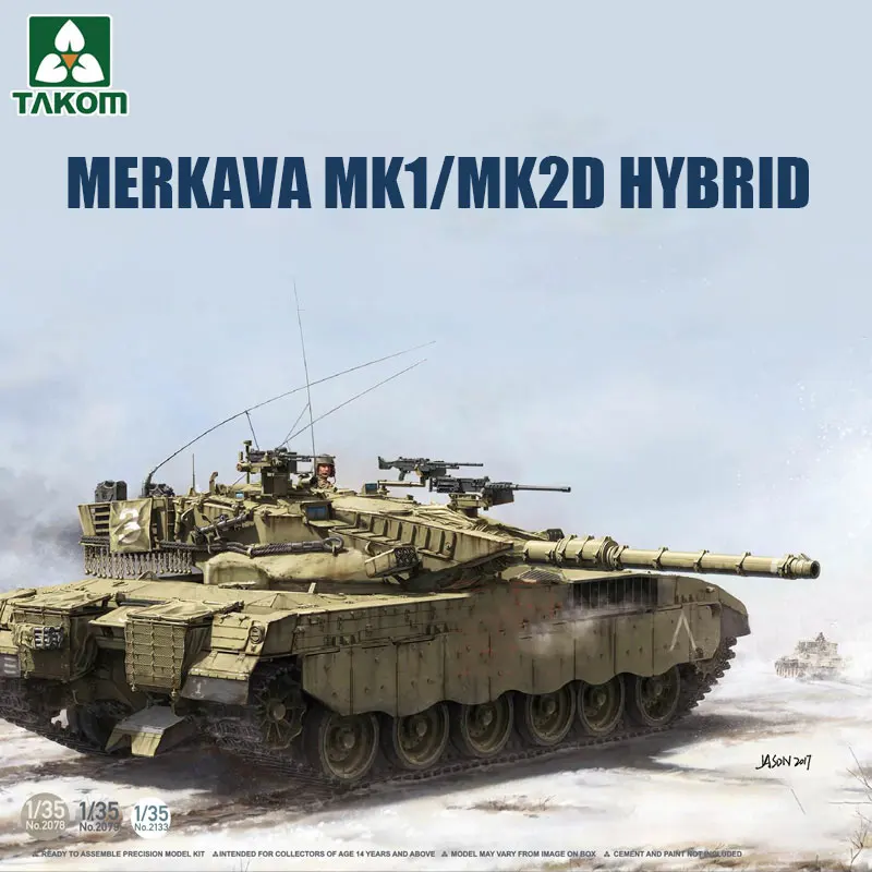 

TAKOM Assemble Model Kit 2078/79 Merkava Main Battle Tank Mk.1/Mk.2D 1/35