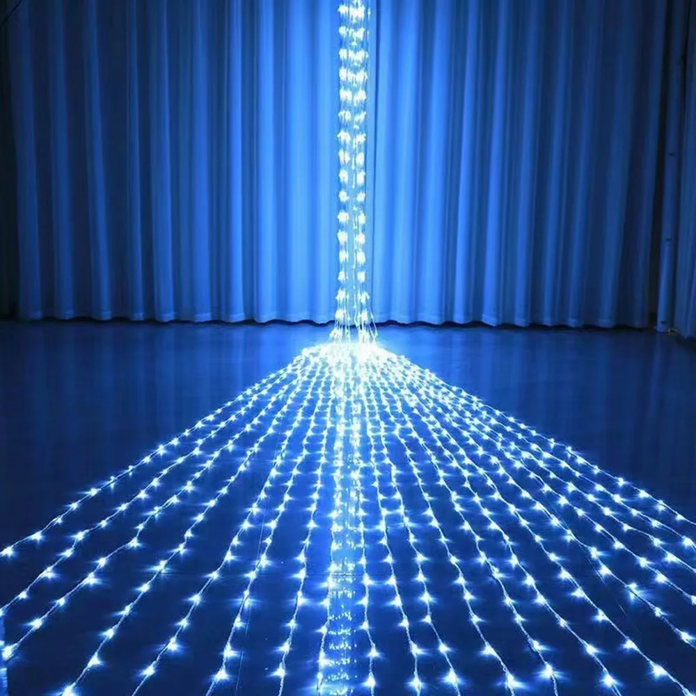 3x3/3x2M LED Meteor Shower Rain Waterfall Curtain String Light Christmas Icicle Garland Light For Wedding Party Holiday