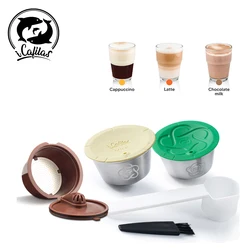 icafilas Reusable Coffee Capsule for Nescafe Dolce Gusto Milk Capsule Filters Refillable Dolce Gusto Pod DIY Coffee Tool