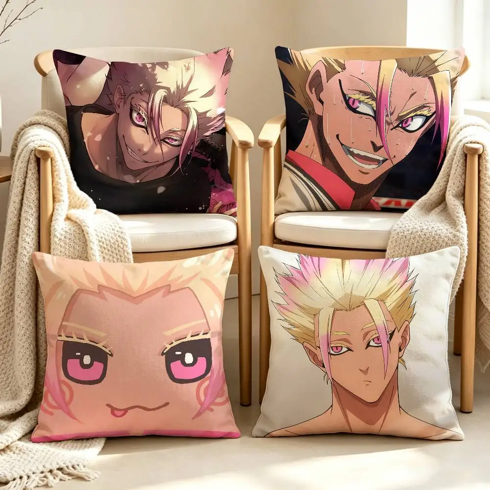 Cute Boy S-Shidou R-Ryusei Customizable Square Pillow case Double Sided Print Sofa Bedroom Decor Cushion Cover