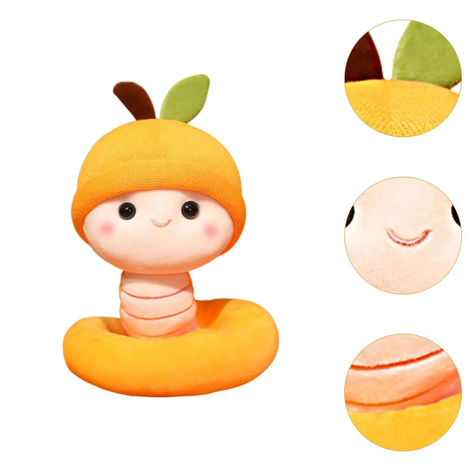 Año de serpiente juguete de peluche abrazando almohada de felpa muñeca de peluche decorativa 2025 chino