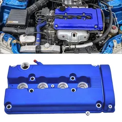 Aluminum Engine Rocker Valve Chamber Cover For Honda Civic B16 B17 B18 VTEC B18C GSR Car Accessories with logo