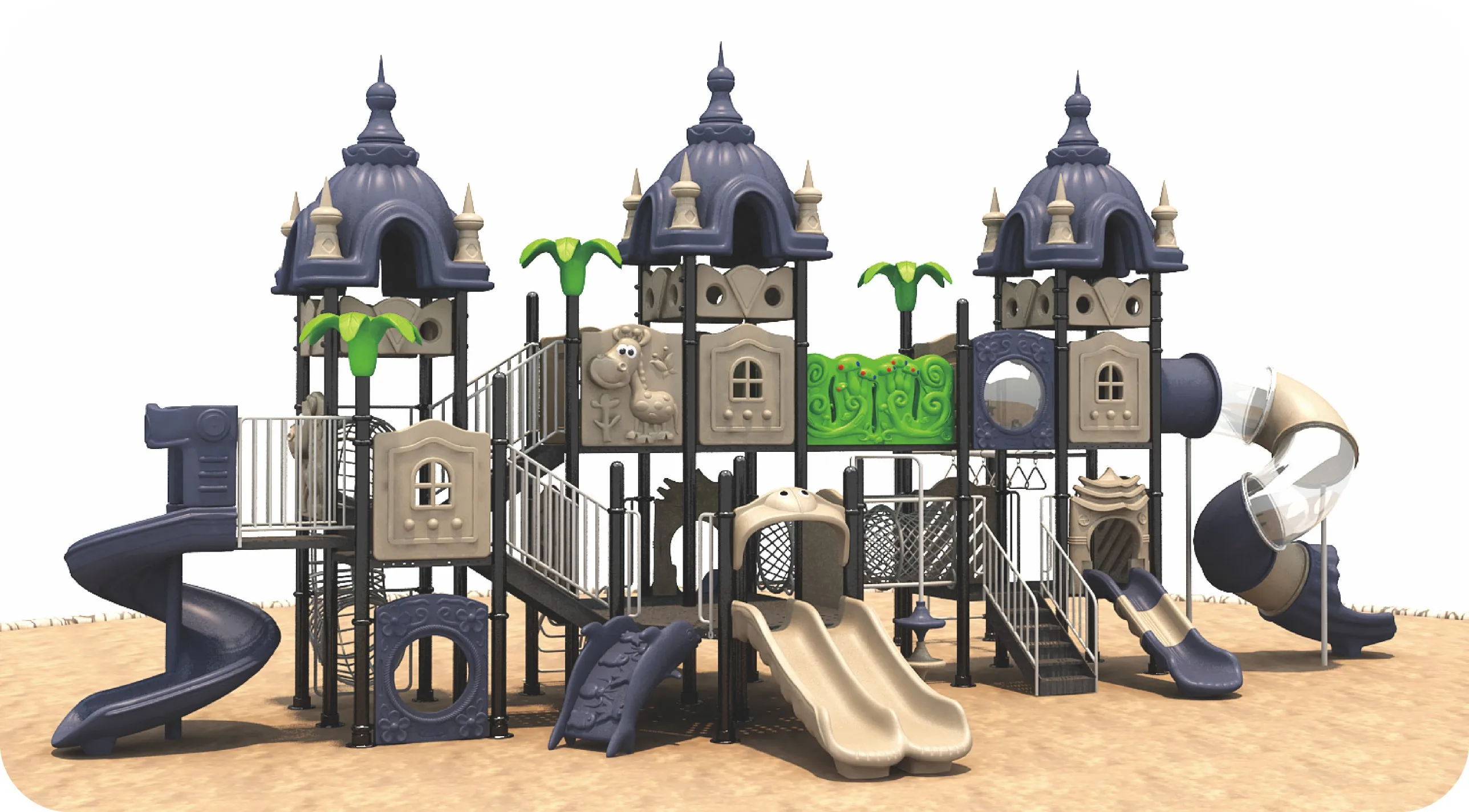 Children Amusement Park Playground Slide Equipment School Outdoor Games Play Equipment Kids Playground Slide for Sale