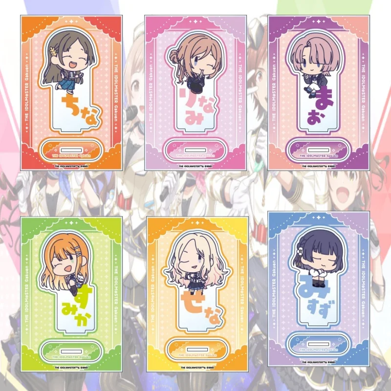 Gakuen IDOLM@STER ANIME 10CM Acrylic Stand figure Stand Plate Cosplay Prop Decor Cartoons present Friend Festivals Keychain