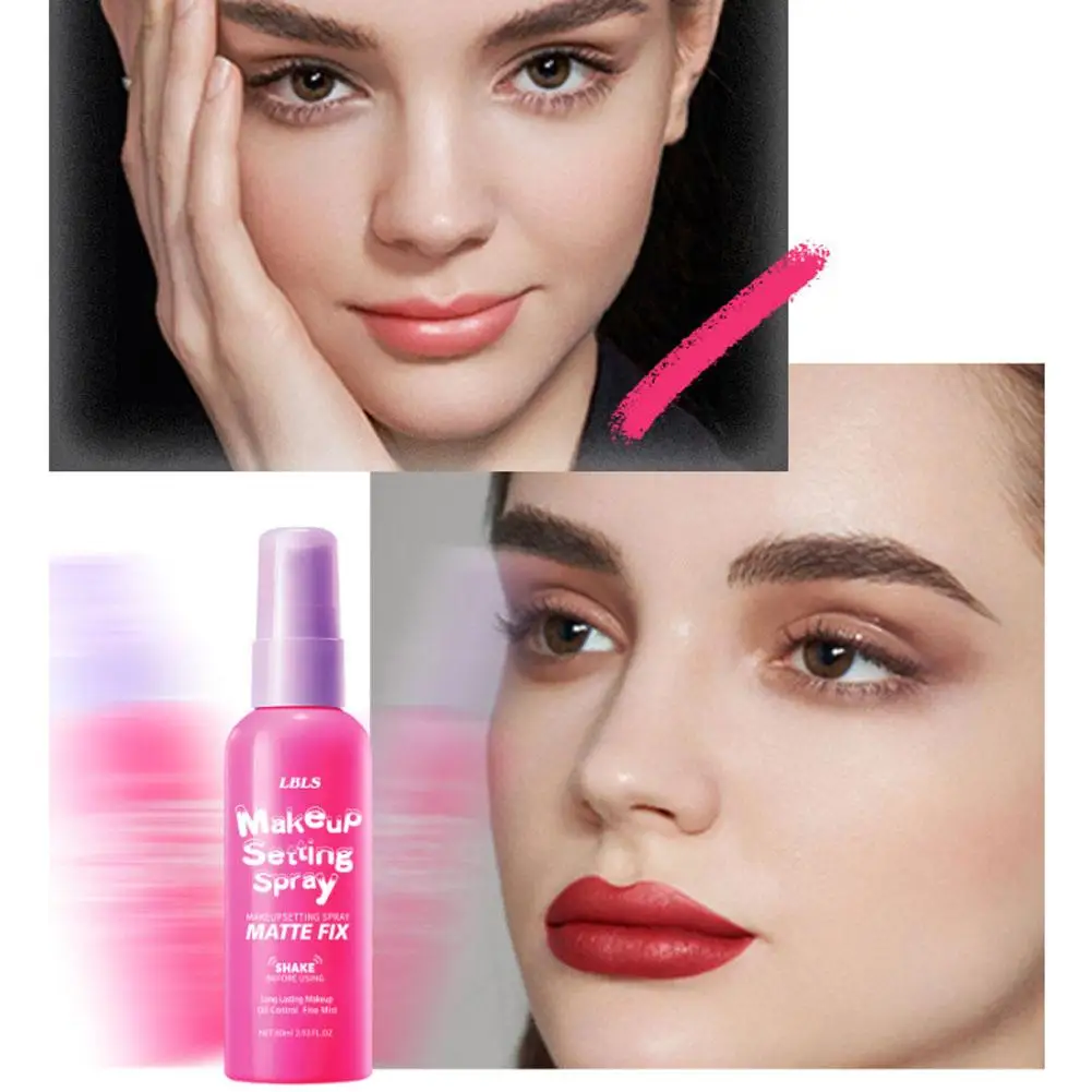 بخاخ إعداد المكياج، رذاذ طبيعي غير لامع للتحكم في الزيت، كريم أساس مرطب يدوم طويلاً، مثبت سريع، لوشن مكياج، بخاخ برايمر للوجه