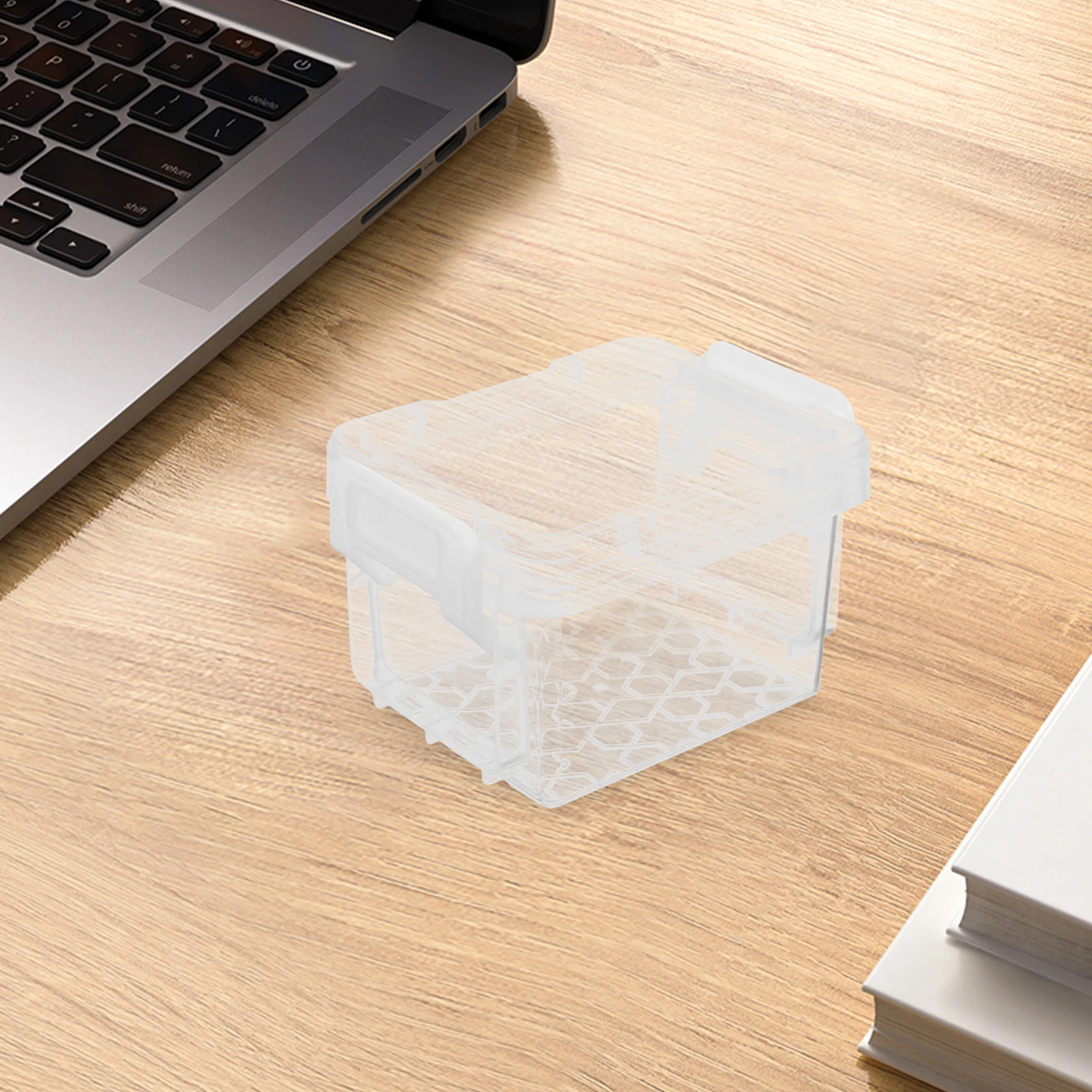 

5 Pcs Transparent Storage Box Earring Superimposed Desktop Stationery Organiser Plastic Backs Case