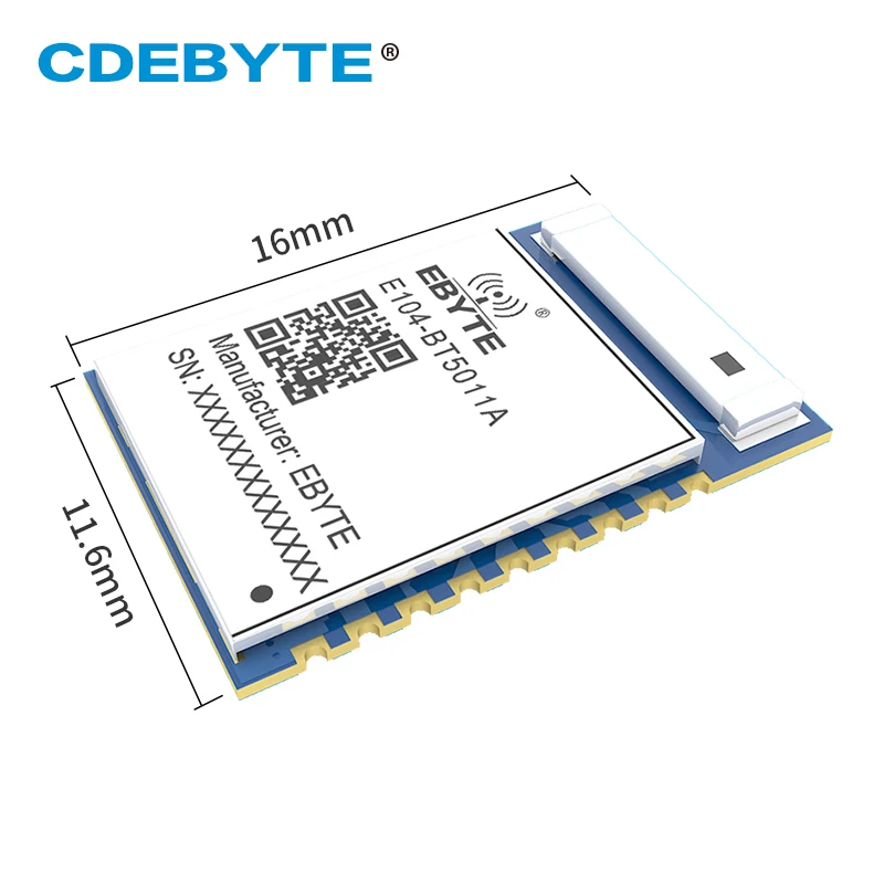 10PCS BLE5.0 nRF52811 2.4GHz Long Range Module Blutooth to Serial Port Transparent E104-BT5011A Wireless Data Transmission