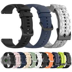 20mm 22mm Sports Silicone Strap for Garmin Venu 3 Forerunner 256  255 Music 55 245 645 Mesh Band Vivoactive 4/Venu 2 Watchbands