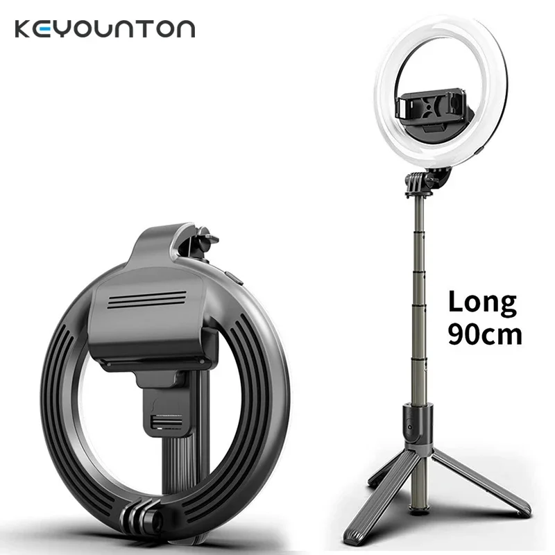 Selfie Stick 4in1 Selfie LED Ring Light L07 Wireless Bluetooth Mini Tripod Handheld Extendable Foldable Selfie Stick With Remote