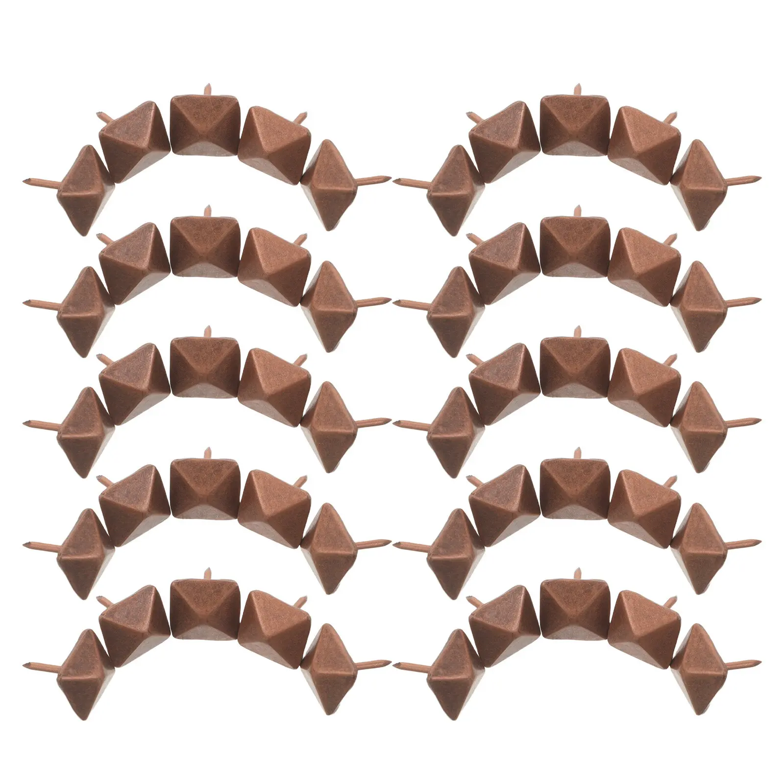 100Pcs Vintage Flat Head Upholstery Tacks Decorative Furniture Nails for Sofa Bed Door Push Pins Metal Flat Thumb Tacks Home