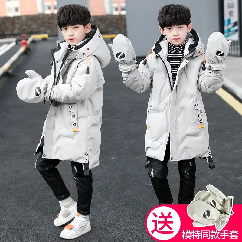 Children parka kids Winter Down cotton Jackets Padded Children Clothing Big Boys Warm Coat Thicken Outerwear clothes