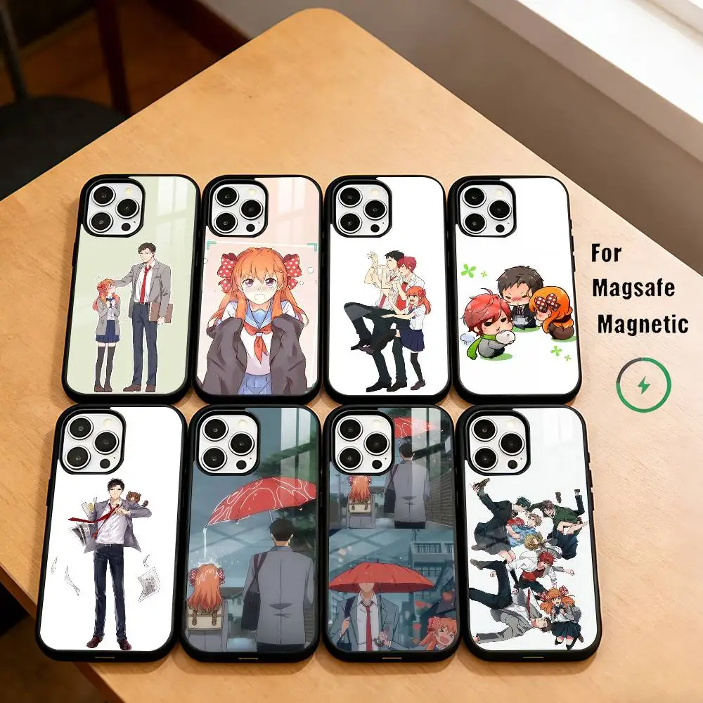 Anime Monthly Girls N-Nozaki-kun Phone Case For iPhone17,16,15,14,13,12,11 Plus,Pro Magnetic For Magsafe Wireless Charging