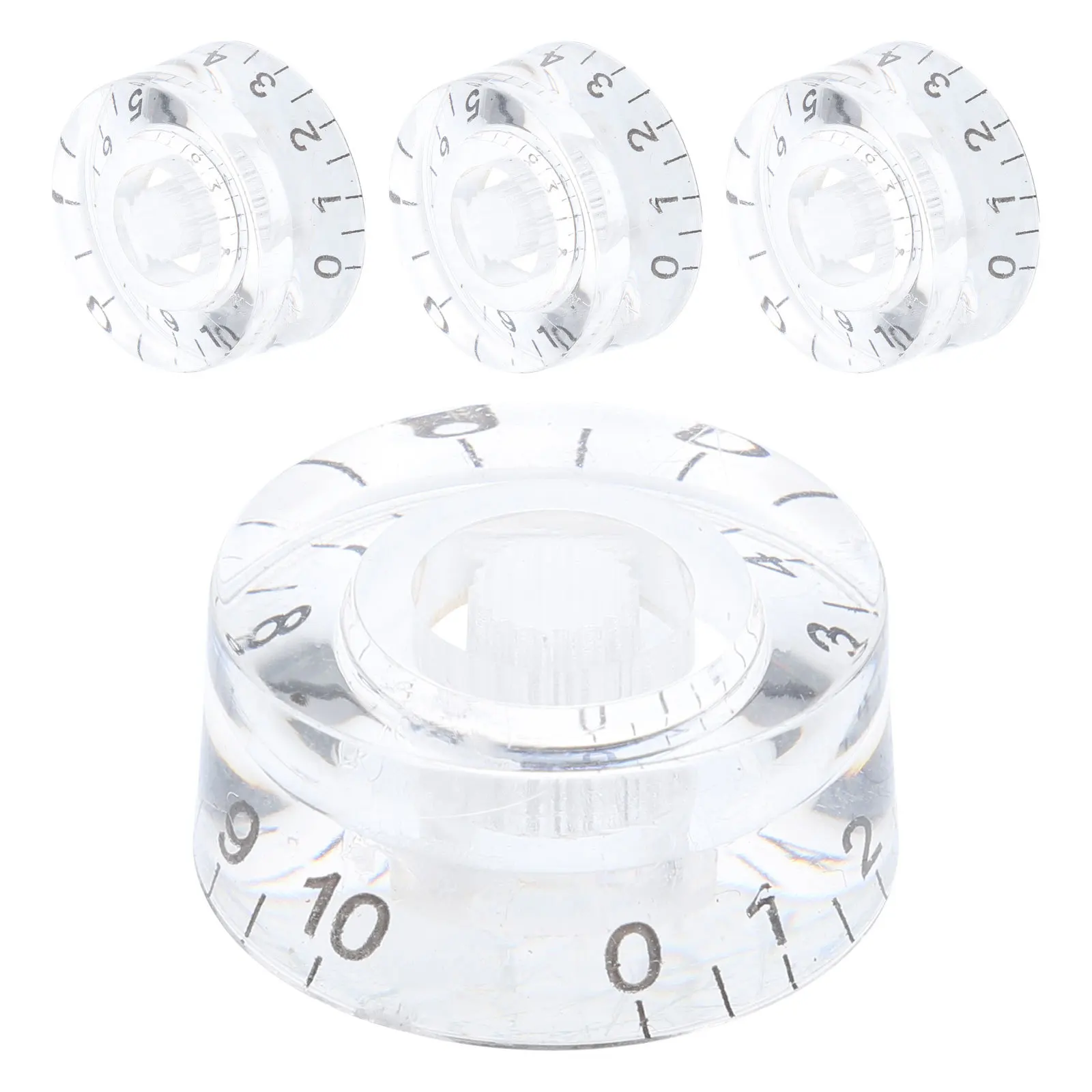 4 قطعة مقبض حجم الجهير الصلبة الاكريليك صلابة عالية واسعة قابلية التطبيق تصميم أنيق الجهد مقبض المقابض الغيتار