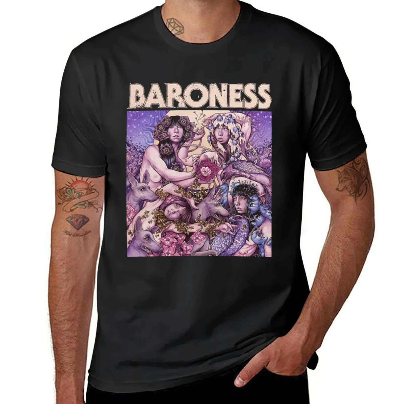 New Baroness Princess Mermaid Hypebeast Band Vintage Design T-Shirt tops tees Anime t-shirt mens graphic t-shirts funny