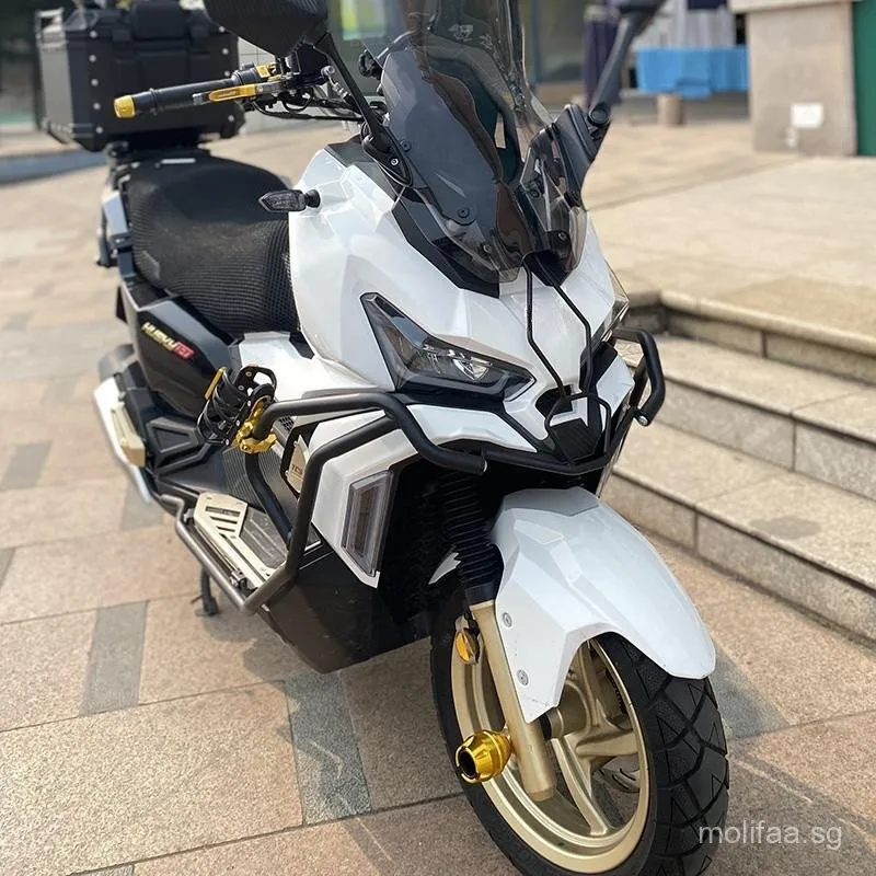 ل SYM Husky Adv 150 دراجة نارية الوفير المشروبات شرب الماء كأس قوس المقود البلاستيك السفر غلاية زجاجة حامل حامل #2