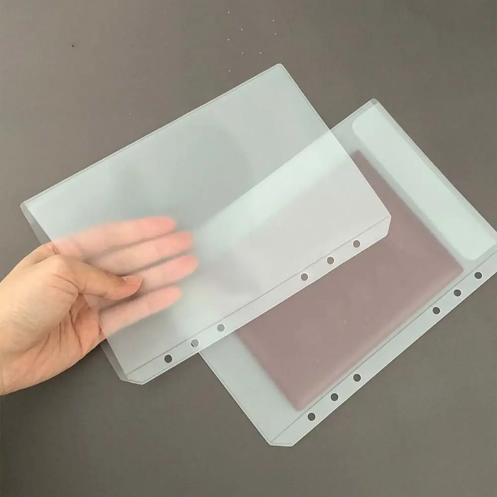 

10Pcs Transparent Loose-Leaf Notebook Refill Paper A7 A6 A5 A4 PVC Spiral Binder Divider Page Separator Category Page Tab