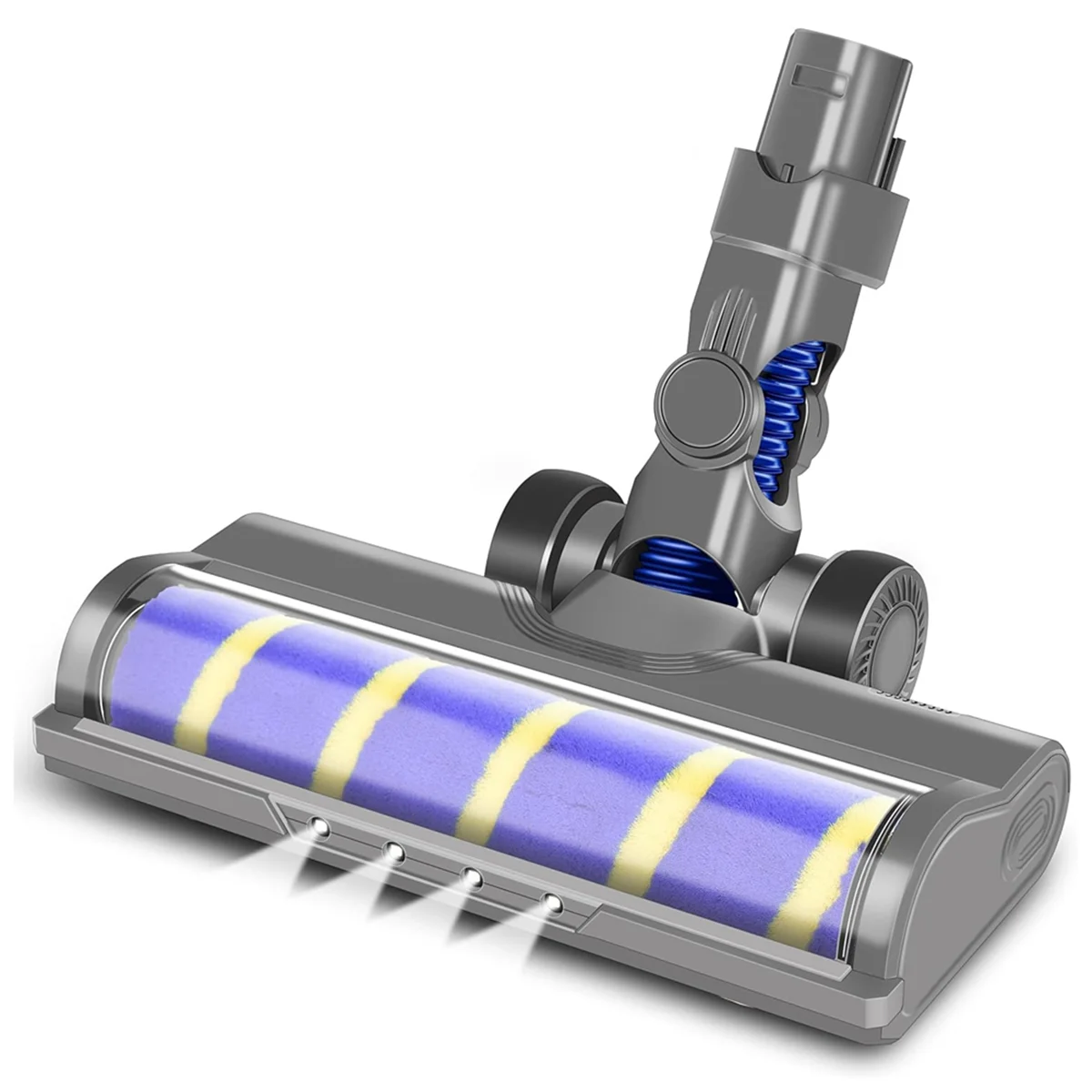 

Щетка с электродвигателем Turbo для Dyson V6 DC62 DC58 Рулон щетки с мягкой щетиной для паркетной плитки со светодиодной подсветкой