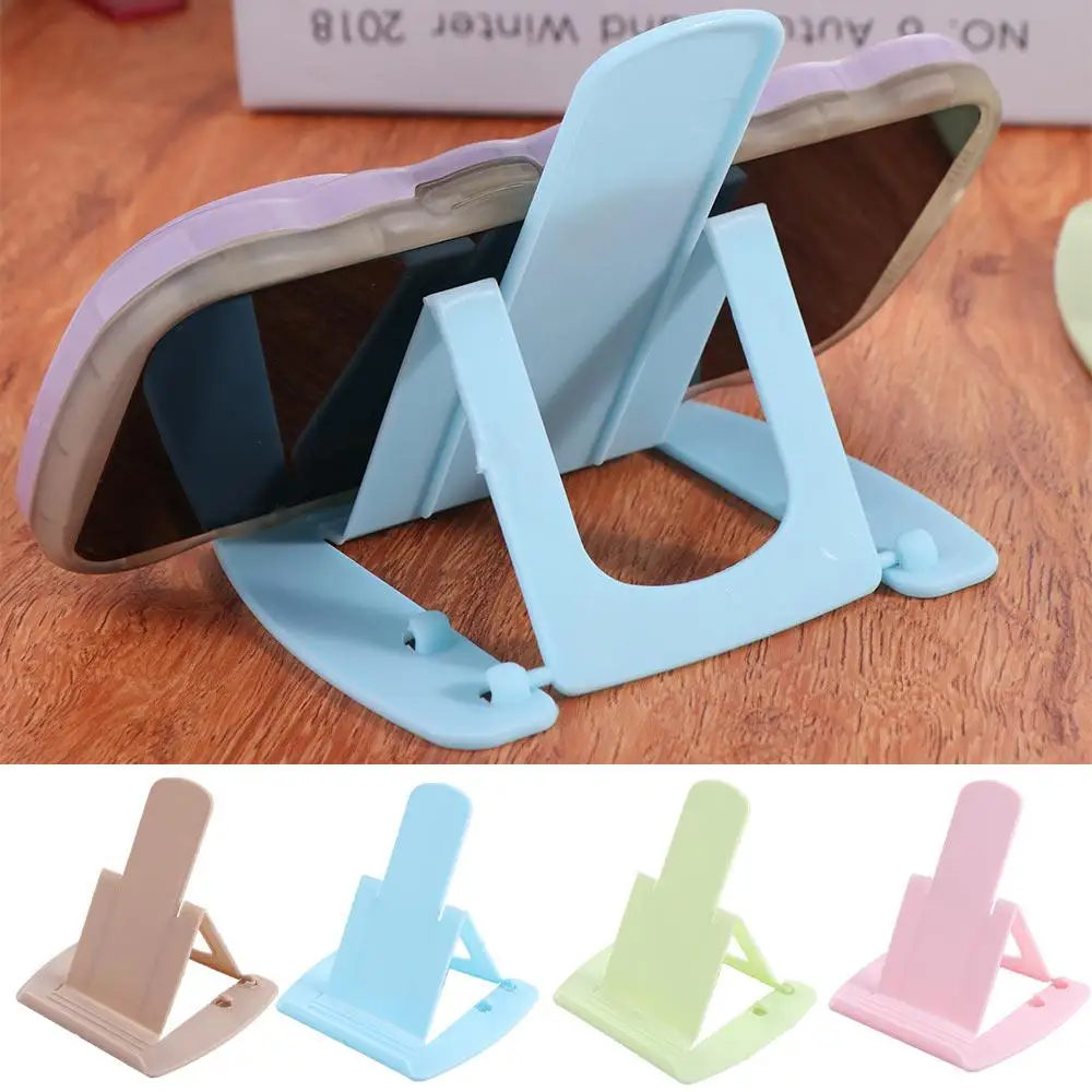 Plastic Foldable Desktop Phone Holder Adjustable Multi-functional Mobile Tablet Stand Mini Desk Decor Cell Phone Bracket