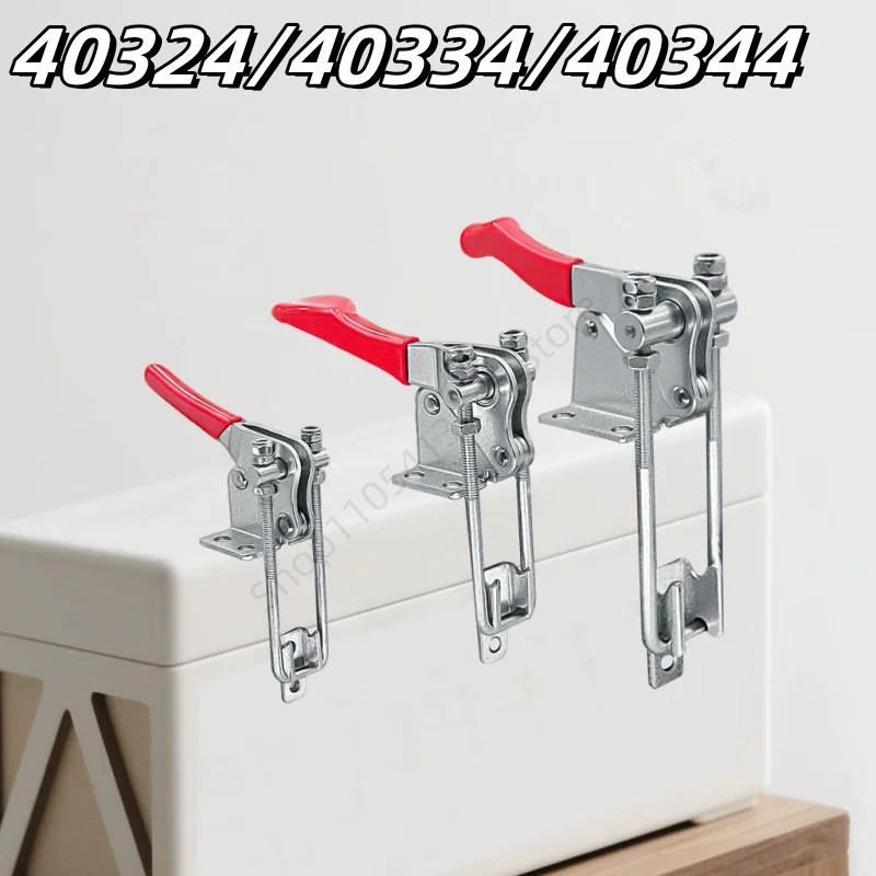 

1Pcs Quick Release Clamp 90° Iron galvanized Adjustable Buckle Lock Clamp Box Buckle Horizontal Fixture Woodworking press clamps