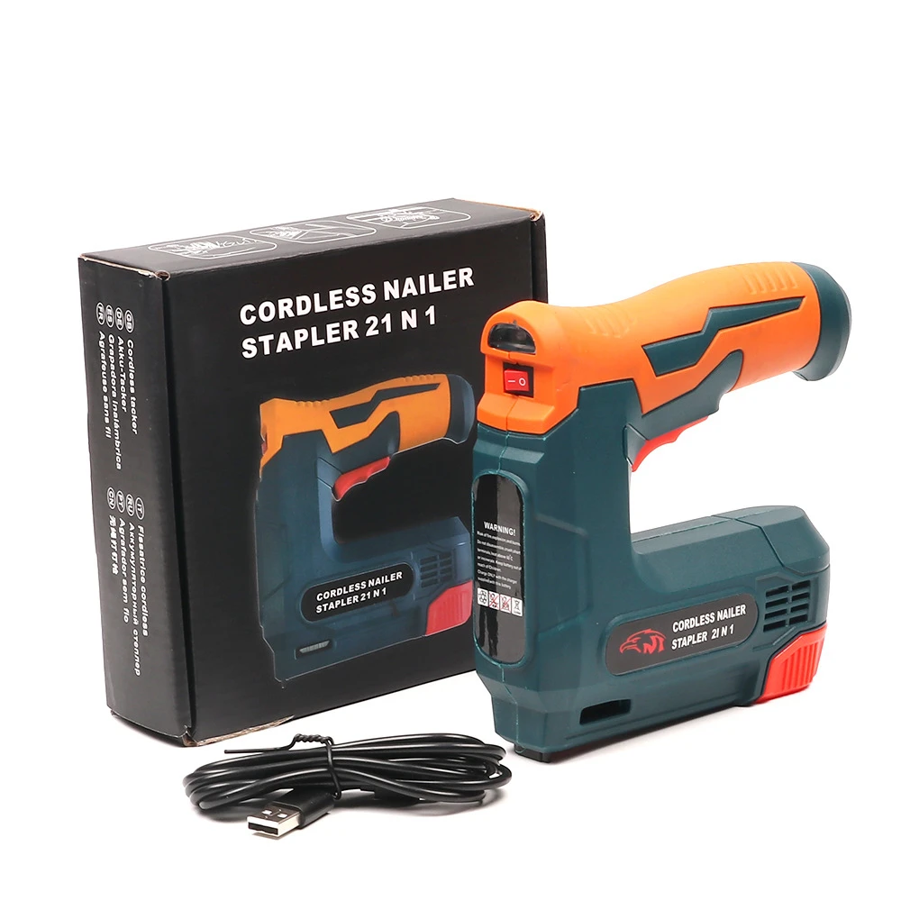 

Lithium Battery Nail Gun Electric Straight Nail Yard Nail Gun Woodworking Nail Gun Household Small Portable Cordless
