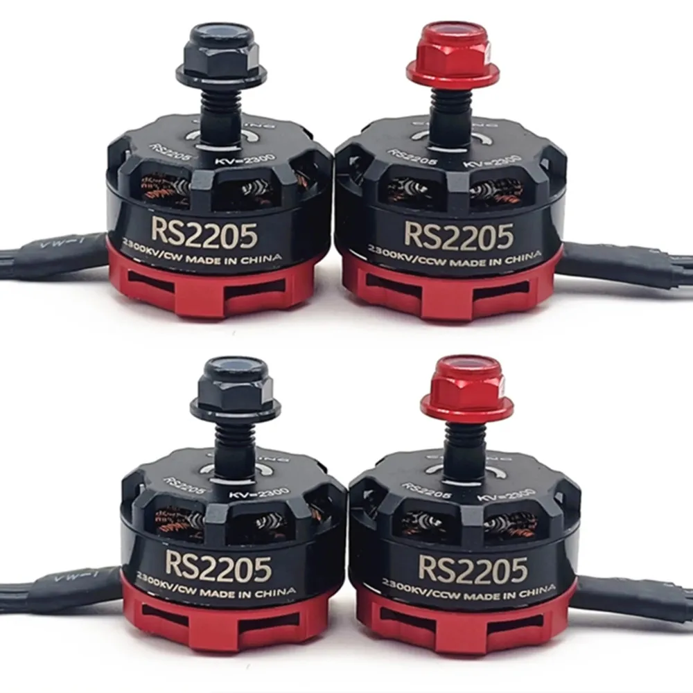 2 paia motore Brushless RS2205 2300KV CW/CCW modello di aeromobile a quattro assi 5 pollici per 2-6s 20A/30A/40A FPV Racing Quadcopter ESC Drone