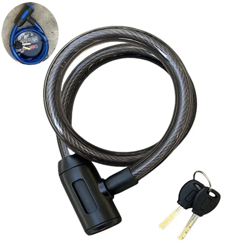 

Falante 0.8M Bike Lock Steel Cable Lock Mtb Road Bicycle Lock Motorcycle Electric Scooter Safety Padlock Bicycle Accessories
