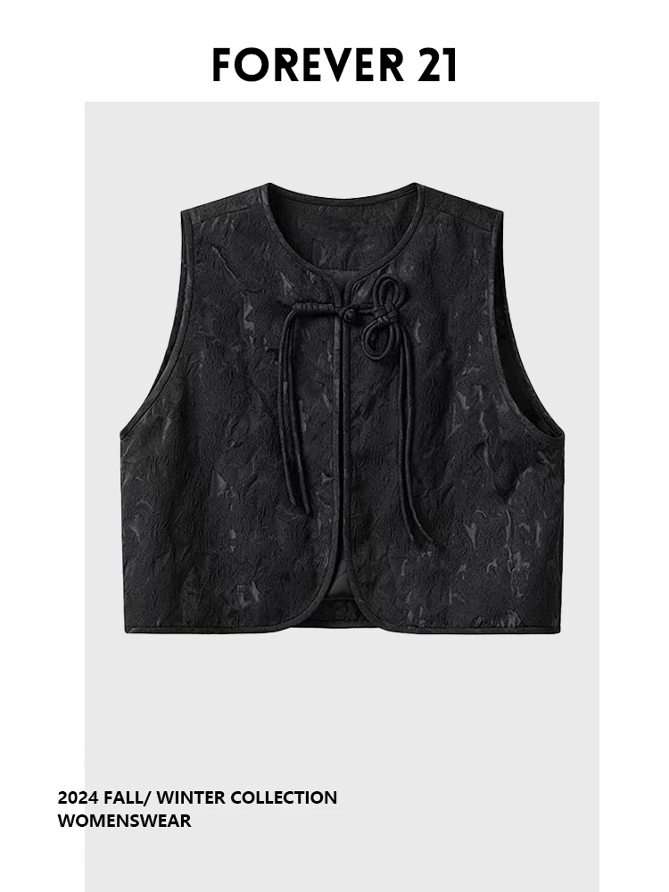 

Жилетка Forever 2 в стиле ретро с вышивкой, новинка 2025 года, весенний топ для женщин, элегантный круглый вырез, новинка сезона