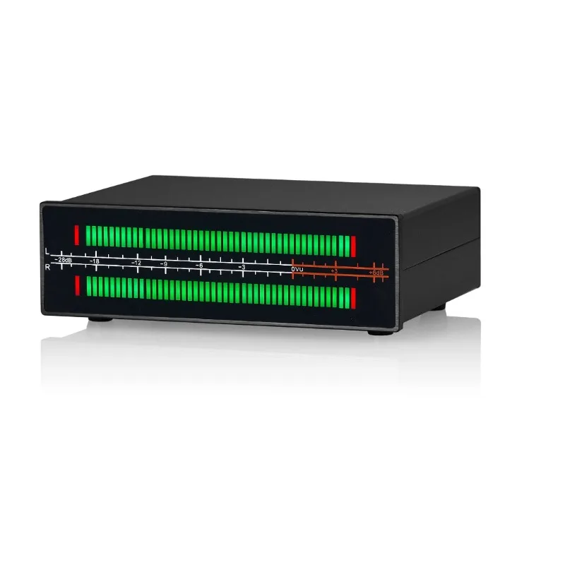 VU56-PRO two-color LED stereo music spectrum meter desktop rhythm light level meter 2 * 56 bits