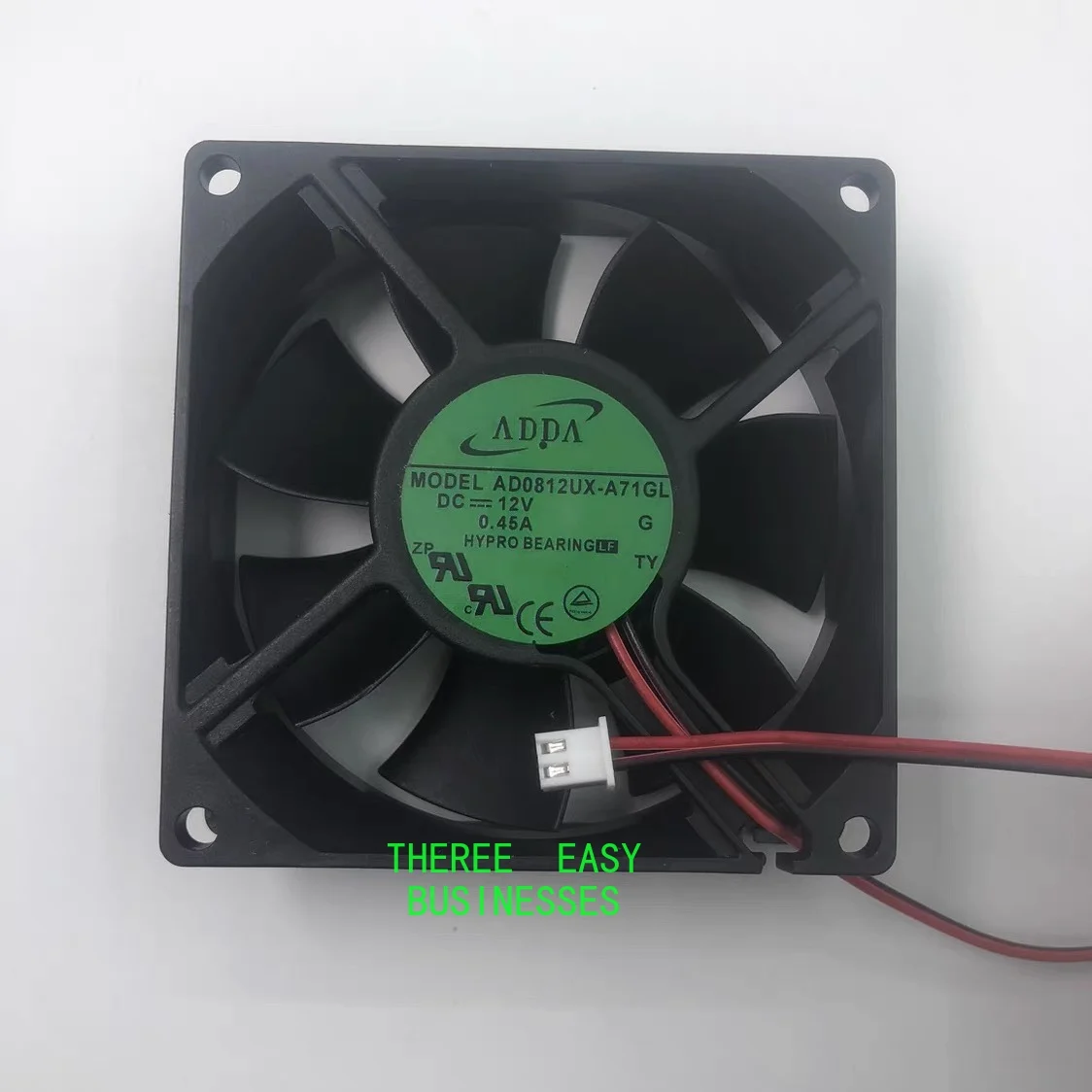 

AD0812UX-A71GL DC fan 12V 0.45A 8025 8CM chassis cooling fan 2 wires