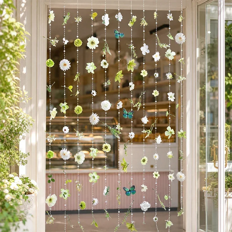 1/2 Stück 180CM Künstliche Seiden-Hängeblumenranke, Gefälschte Blumengirlande, Hochzeitsdekoration, Hintergrund-Dekoration für Zuhause und Wand – Detail 13
