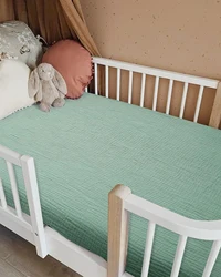 Baby Crib Sheets for Boys Girls Fitted Crib Sheet 1 Pack for Standard Crib and Toddler Mattress Super Soft Microfiber Baby Sheet