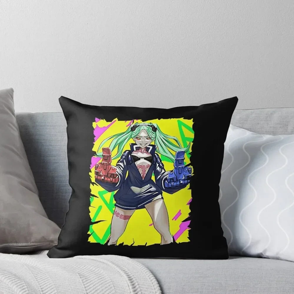 

GUN REBECCA FRIEND ANIME Throw Pillow Pillow Cover anime girl pillow cover luxury bed pillows