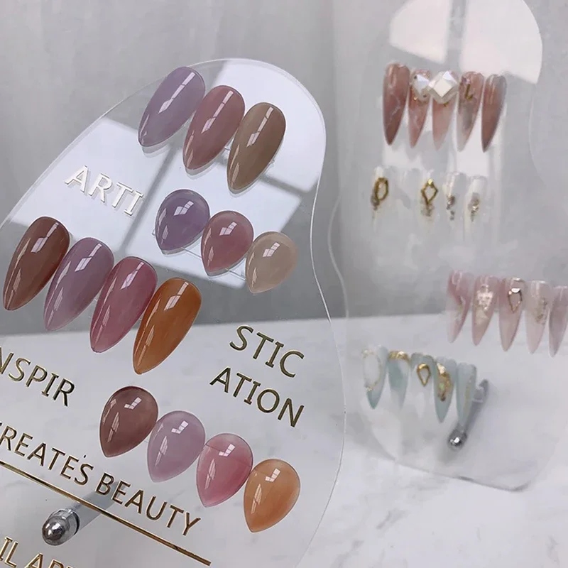 

Popular Irregular Acrylic Nail Art False Tips Display Board Shelf Display Stand Manicure