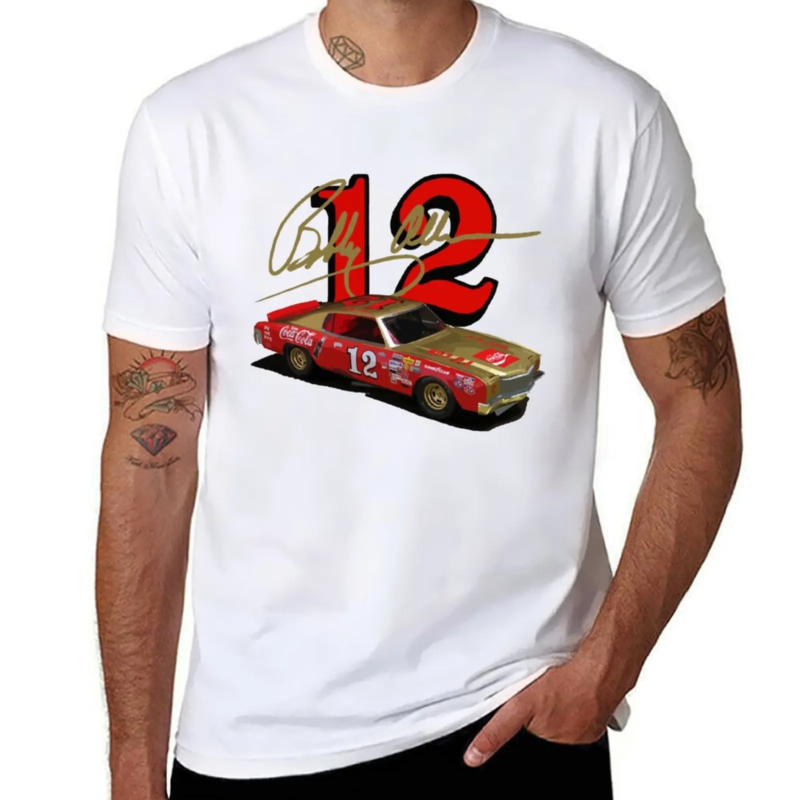 

Bobby Allison 1970s Monte Carlo Stock Car T-Shirt t shirt man cotton t shirts for man pack white T-Shirt