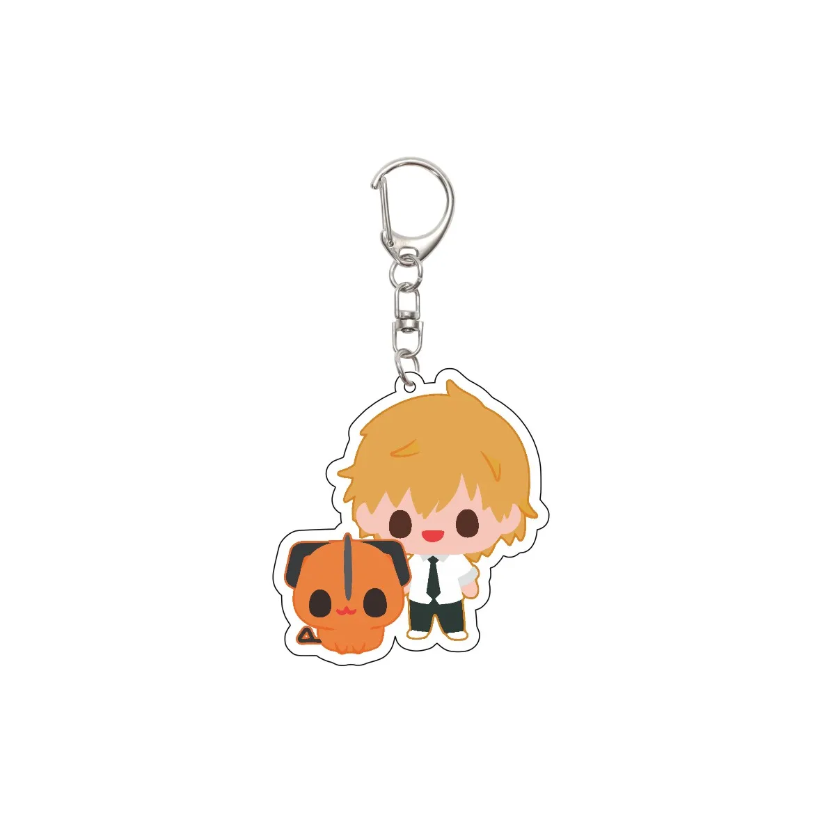 55MM Anime Chainsaw Man Keychain  Denji/Pochita/Makima/Power  Key Chain Acrylic Model Plate Christmas Gifts image 6
