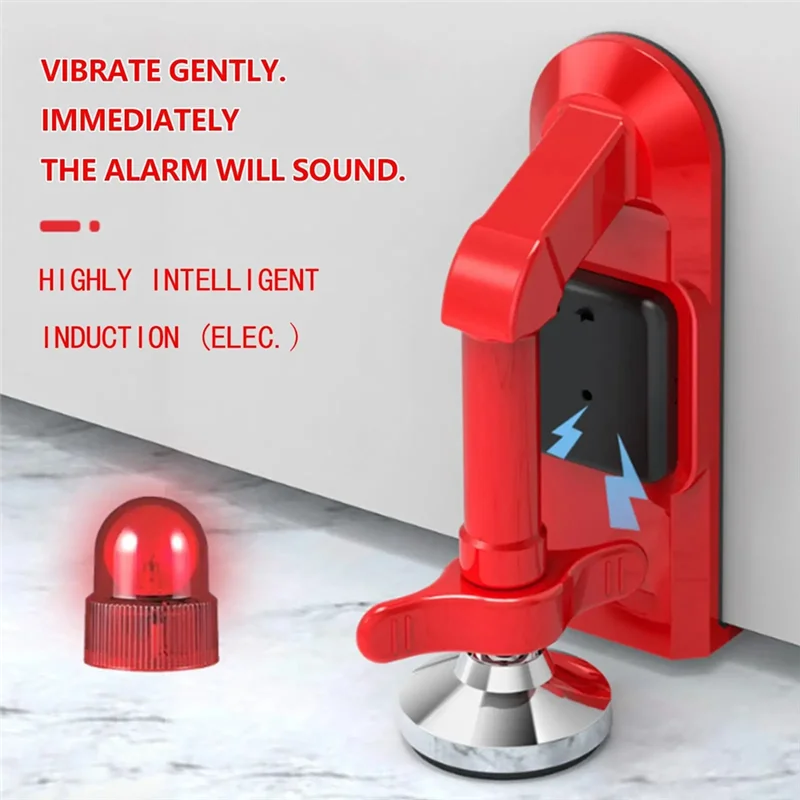 B04C-Travel Portable Alarm Door Stopper Anti-Theft Door Blocker Door Lock Security Alarm Wedge