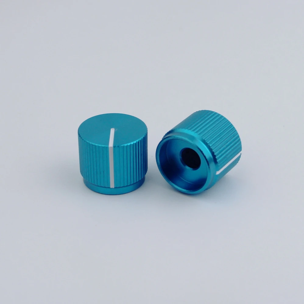 1 Piece Aluminum Flat Top Knob For Electric Bass 16MM*19MM*6.0MM Available In Five Colors