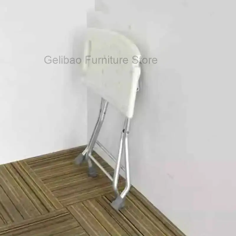 Old Man Waterproof Bathroom Chair Vanity Plastic Metal Nordic Ergonomic Chair Space Saving Cute Taburete Ducha Furniture Home