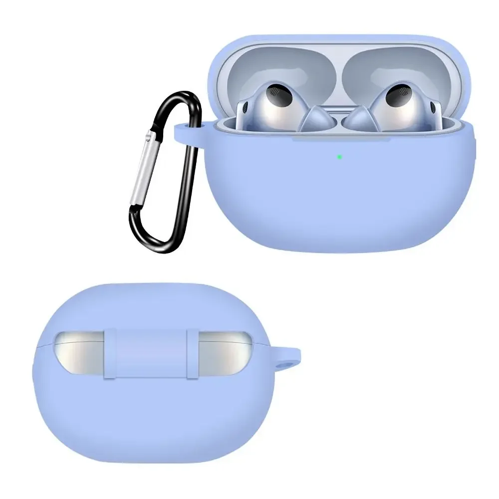 حافظة حماية من السيليكون مضادة للصدمات لسماعات الرأس مع ملحقات سماعة الرأس بخطاف لهاتف Huawei Freebuds Pro 4