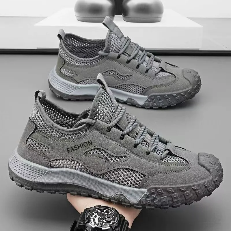 

Labor protection shoes for men breathable and durable for work 2025 summer mesh work shoes for men